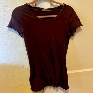 Distressed brown t-shirt from Velvet
